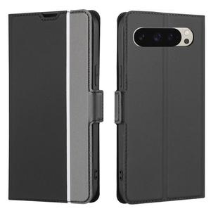 For Google Pixel 9 Twill Texture Side Button Leather Phone Case(Black)