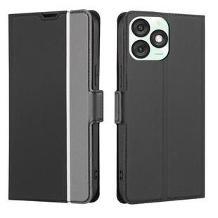 For Itel A50 4G Twill Texture Side Button Leather Phone Case(Black)