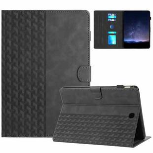 For Samsung Galaxy Tab A 8.0 T350 Building Blocks Embossed Leather Smart Tablet Case(Black)