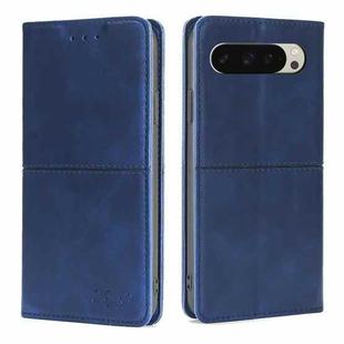 For Google Pixel 9 Cow Texture Magnetic Leather Phone Case(Blue)