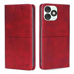 For Itel A50 4G Cow Texture Magnetic Leather Phone Case(Red)