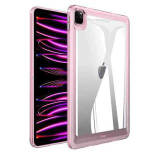 For iPad Pro 12.9 2022 / 2021 / 2020 Transparent Acrylic Tablet Case(Pink)