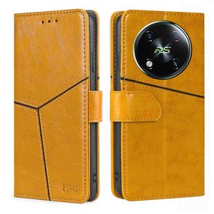 For Itel RS4 4G Geometric Stitching Leather Phone Case(Yellow)