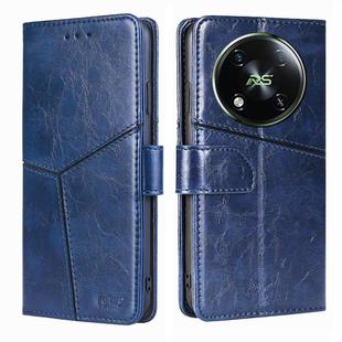 For Itel RS4 4G Geometric Stitching Leather Phone Case(Blue)