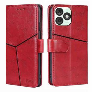 For Itel A50 4G Geometric Stitching Leather Phone Case(Red)