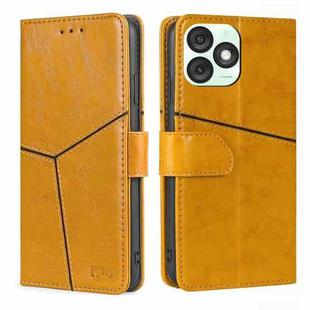 For Itel A50 4G Geometric Stitching Leather Phone Case(Yellow)