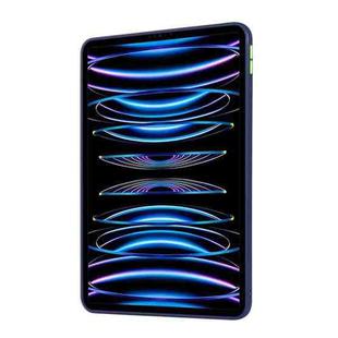 For iPad Pro 12.9 2022/2021/2020/2018 Skin Feel 2 in 1 PC Hybrid TPU Tablet Case(Blue)