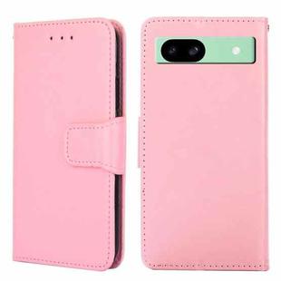 For Google Pixel 8a Crystal Texture Leather Phone Case(Pink)