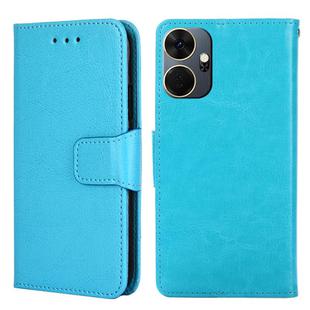 For Itel P55+ 4G Crystal Texture Leather Phone Case(Sky Blue)