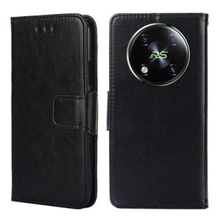 For Itel RS4 4G Crystal Texture Leather Phone Case(Black)