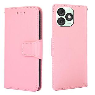 For Itel A50 4G Crystal Texture Leather Phone Case(Pink)