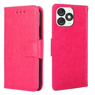 For Itel A50 4G Crystal Texture Leather Phone Case(Rose Red)