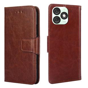 For Itel A50 4G Crystal Texture Leather Phone Case(Brown)