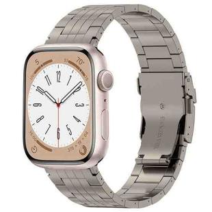 For Apple Watch SE 2023 44mm Armor 5-bead Titanium Watch Band(Titanium)