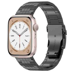 For Apple Watch SE 2023 40mm Armor 5-bead Titanium Watch Band(Black)