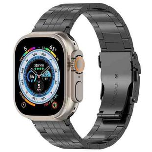 For Apple Watch Ultra 49mm Armor 5-bead Titanium Watch Band(Black)