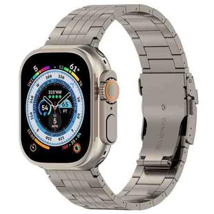 For Apple Watch Ultra 49mm Armor 5-bead Titanium Watch Band(Titanium)