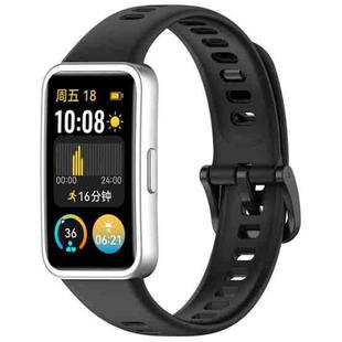 For Huawei Band 9 / 9 NFC / 8 / 8 NFC Nail Button Glossy Silicone Watch Band(Black)