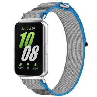 For Samsung Galaxy Fit 3 Loop Nylon Watch Band(Blue Grey)