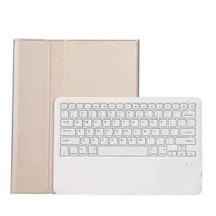 For iPad Pro 13 2024 A13B Detachable Ultra-Thin Bluetooth Keyboard Leather Tablet Case with Pen Slot(Gold)