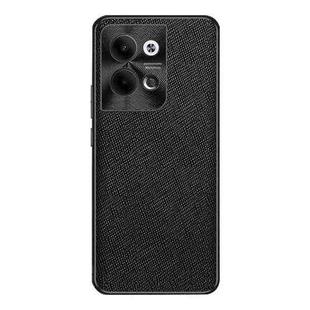 For OPPO Reno9 Pro Cross Texture PU Leather Phone Case(Black)