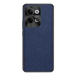 For OPPO Reno9 Pro Cross Texture PU Leather Phone Case(Sapphire Blue)