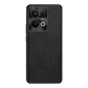 For OPPO Reno9 Pro+ Cross Texture PU Leather Phone Case(Black)