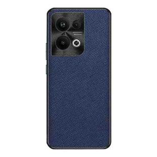 For OPPO Reno9 Pro+ Cross Texture PU Leather Phone Case(Sapphire Blue)