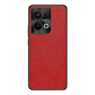 For OPPO Reno9 Pro+ Cross Texture PU Leather Phone Case(Red)