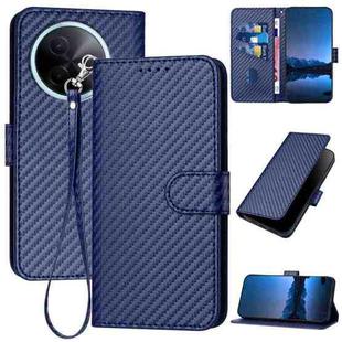 For vivo Y39 5G YX0070 Carbon Fiber Buckle Leather Phone Case with Lanyard(Royal Blue)