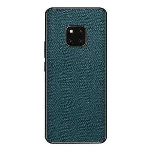 For Huawei Mate 20 Pro Cross Texture PU Leather Phone Case(Dark Green)