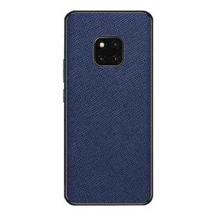 For Huawei Mate 20 Pro Cross Texture PU Leather Phone Case(Sapphire Blue)