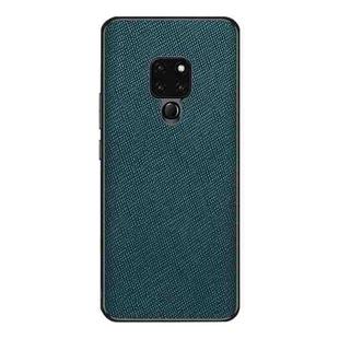For Huawei Mate 20 Cross Texture PU Leather Phone Case(Dark Green)