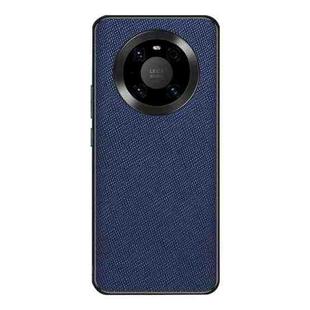 For Huawei Mate 40 Pro Cross Texture PU Leather Phone Case(Sapphire Blue)