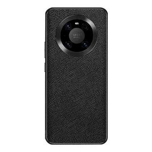 For Huawei Mate 40 Pro Cross Texture PU Leather Phone Case(Black)