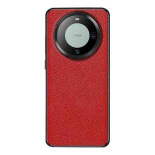 For Huawei Mate 60 Pro Cross Texture PU Leather Phone Case(Red)