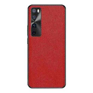 For Huawei nova 7 Pro 5G Cross Texture PU Leather Phone Case(Red)