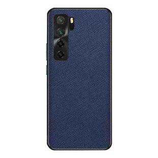 For Huawei nova 7 5G Cross Texture PU Leather Phone Case(Sapphire Blue)