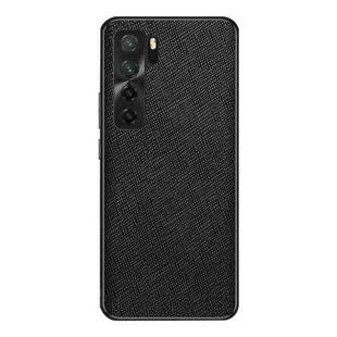 For Huawei nova 7 5G Cross Texture PU Leather Phone Case(Black)