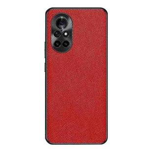 For Huawei nova 8 Cross Texture PU Leather Phone Case(Red)