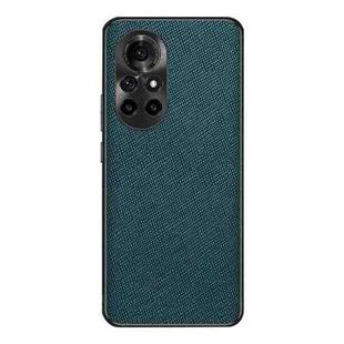 For Huawei nova 8 Pro Cross Texture PU Leather Phone Case(Dark Green)