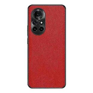 For Huawei nova 8 Pro Cross Texture PU Leather Phone Case(Red)