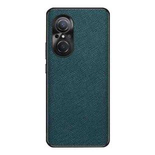 For Huawei nova 9 SE Cross Texture PU Leather Phone Case(Dark Green)
