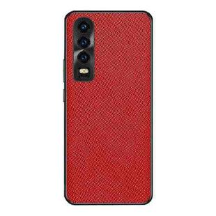 For Huawei P30 Cross Texture PU Leather Phone Case(Red)