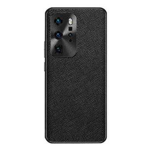 For Huawei P40 Pro Cross Texture PU Leather Phone Case(Black)