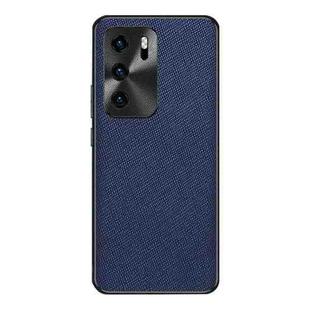 For Huawei P40 Cross Texture PU Leather Phone Case(Sapphire Blue)