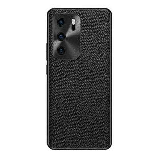 For Huawei P40 Cross Texture PU Leather Phone Case(Black)