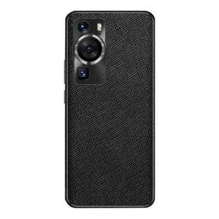 For Huawei P60 / P60 Pro Cross Texture PU Leather Phone Case(Black)