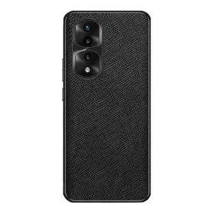 For Honor 70 Pro Cross Texture PU Leather Phone Case(Black)
