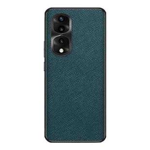 For Honor 80 Pro Cross Texture PU Leather Phone Case(Dark Green)